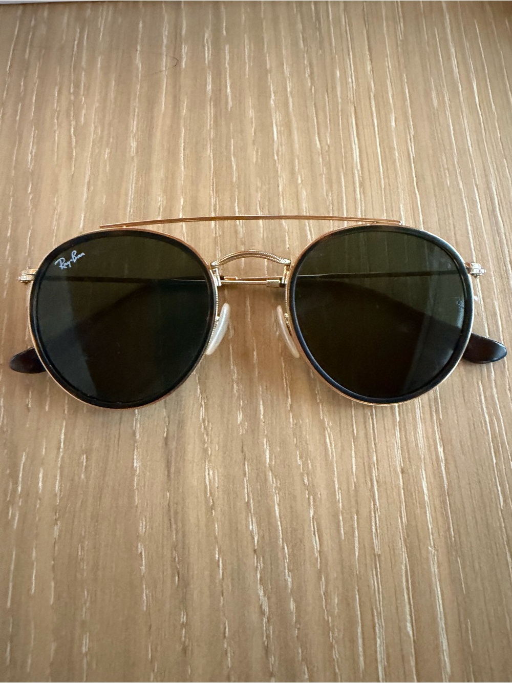 Ray ban Gold Tortoise Arista Round Sunglasses